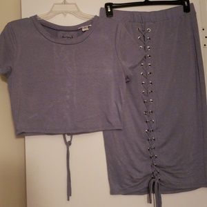 2 piece skirt set